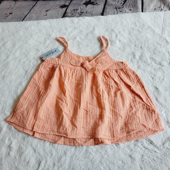 Cat & Jack, Girls' Gauze Shirt, 3KIDG-T - Picture 3 of 4